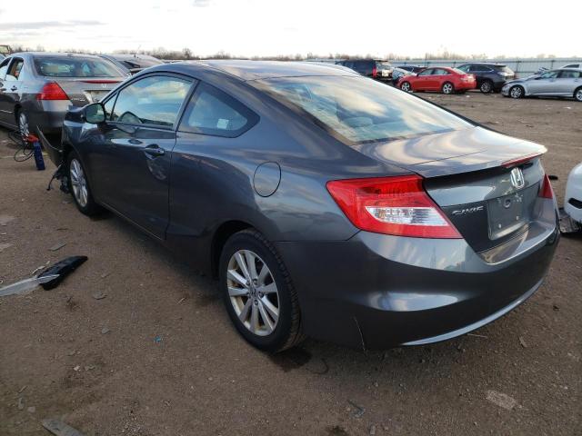 2HGFG3B04CH528789 - 2012 HONDA CIVIC EXL GRAY photo 2