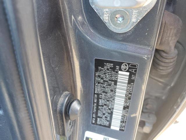 2T1BURHE2GC672238 - 2016 TOYOTA COROLLA L 灰色 照片 12