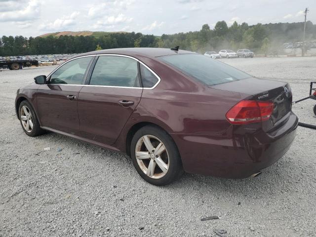 1VWBP7A39DC019766 - 2013 VOLKSWAGEN PASSAT SE მუქწითელი ფოტო 2