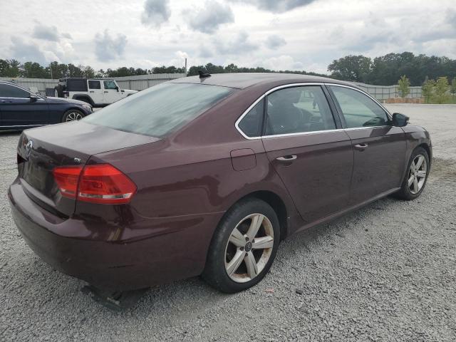 1VWBP7A39DC019766 - 2013 VOLKSWAGEN PASSAT SE მუქწითელი ფოტო 3