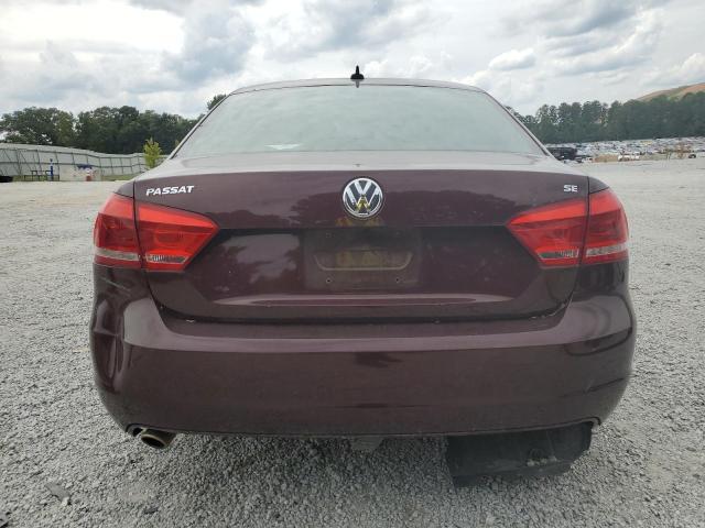 1VWBP7A39DC019766 - 2013 VOLKSWAGEN PASSAT SE მუქწითელი ფოტო 6