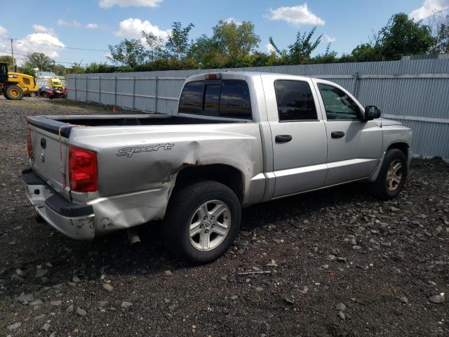 1D7HW68N08S537185 - 2008 DODGE DAKOTA SPORT SILVER photo 3