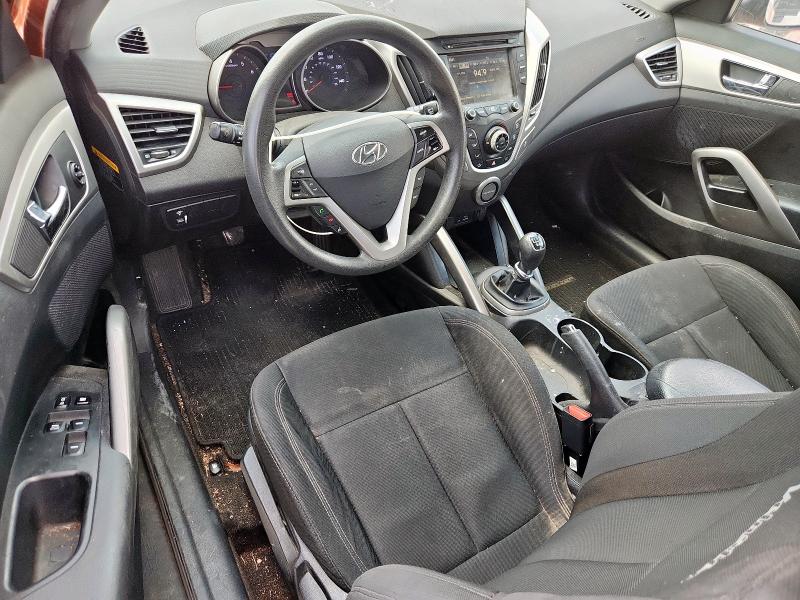 KMHTC6ADXDU175293 - 2013 HYUNDAI VELOSTER ORANGE photo 8