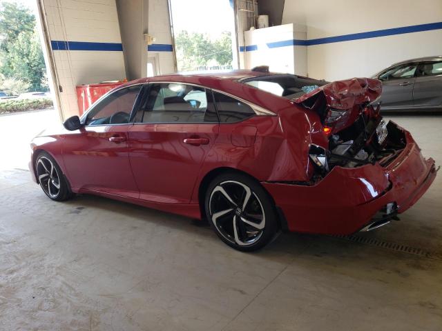 1HGCV1F49MA090331 - 2021 HONDA ACCORD SPORT SE RED photo 2