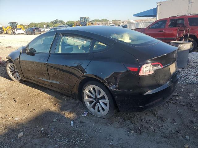 5YJ3E1EA7MF989685 - 2021 TESLA MODEL 3 BLACK photo 2