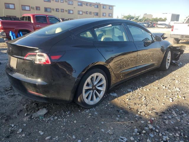 5YJ3E1EA7MF989685 - 2021 TESLA MODEL 3 BLACK photo 3