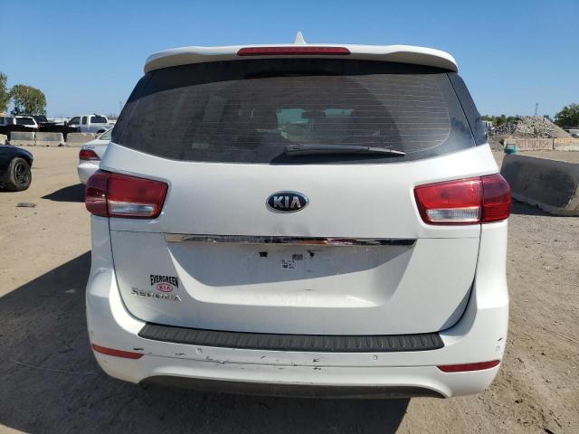 KNDMA5C14F6048672 - 2015 KIA SEDONA L WHITE photo 6