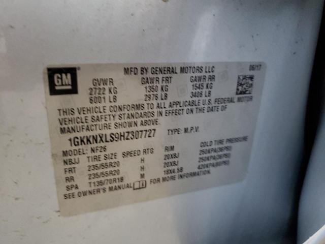 1GKKNXLS9HZ307727 - 2017 GMC ACADIA DENALI ლურჯი ფოტო 14