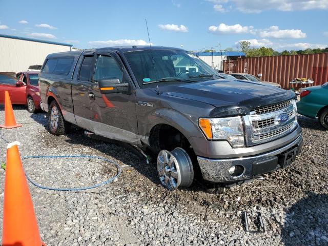 1FTFX1EF8DFB74121 - 2013 FORD F150 SUPER CAB GRAY photo 4