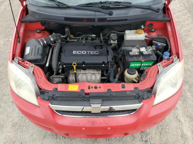 KL1TG56E59B342593 - 2009 CHEVROLET AVEO LT RED photo 11