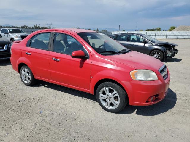KL1TG56E59B342593 - 2009 CHEVROLET AVEO LT RED photo 4