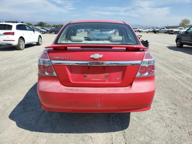 KL1TG56E59B342593 - 2009 CHEVROLET AVEO LT RED photo 6