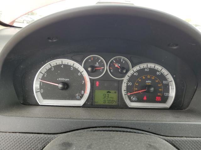 KL1TG56E59B342593 - 2009 CHEVROLET AVEO LT RED photo 9