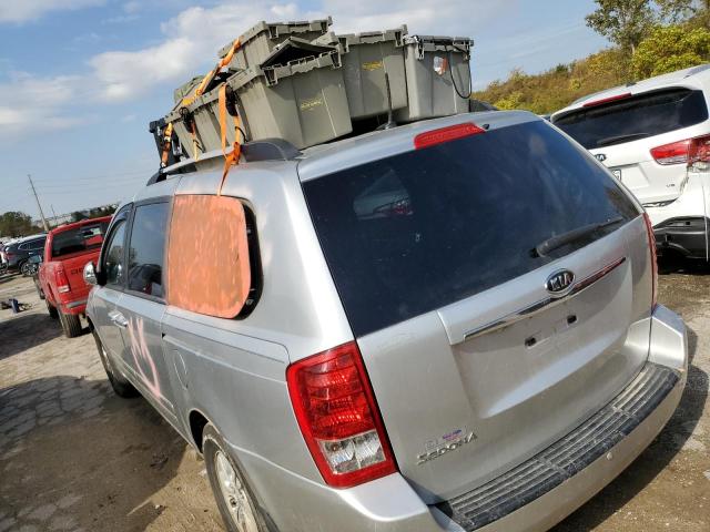 KNDMG4C78C6463941 - 2012 KIA SEDONA LX SILVER photo 2