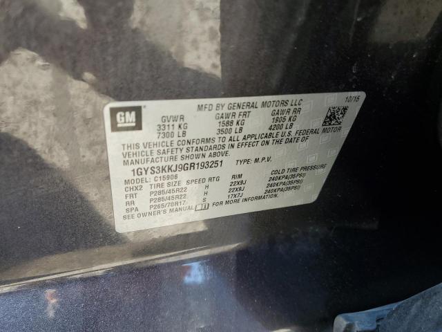 1GYS3KKJ9GR193251 - 2016 CADILLAC ESCALADE ESV PLATINUM Boz foto 13