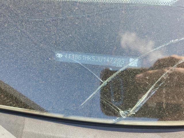 4T1B61HK5JU147293 - 2018 TOYOTA CAMRY XSE WHITE photo 12