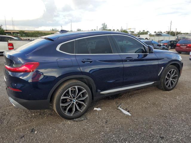 5UX33DT04N9K71541 - 2022 BMW X4 XDRIVE30I BLUE photo 3