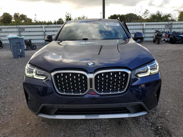 5UX33DT04N9K71541 - 2022 BMW X4 XDRIVE30I BLUE photo 5