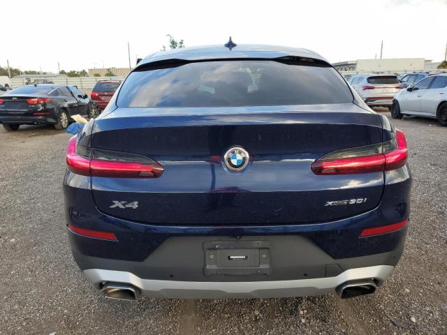 5UX33DT04N9K71541 - 2022 BMW X4 XDRIVE30I BLUE photo 6