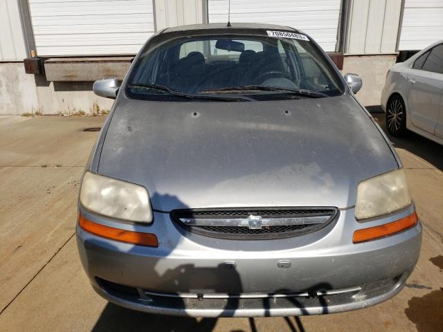 KL1TD52605B442473 - 2005 CHEVROLET AVEO BASE Gümüş foto 5