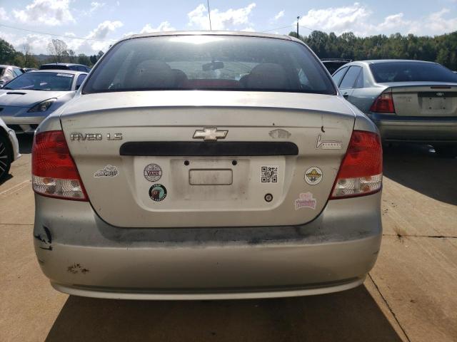 KL1TD52605B442473 - 2005 CHEVROLET AVEO BASE Gümüş foto 6