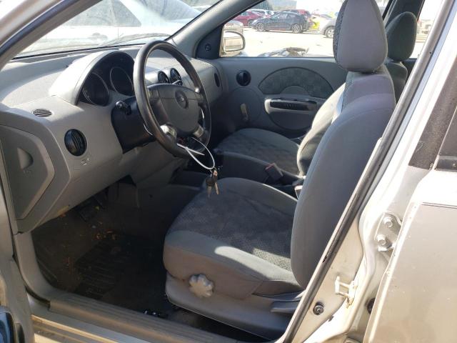 KL1TD52605B442473 - 2005 CHEVROLET AVEO BASE Gümüş foto 7