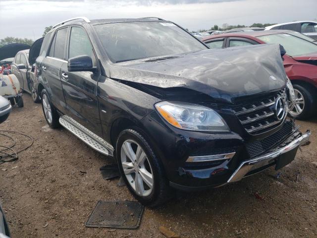 4JGDA5HB7CA024727 - 2012 MERCEDES-BENZ ML 350 4MATIC BLACK photo 4