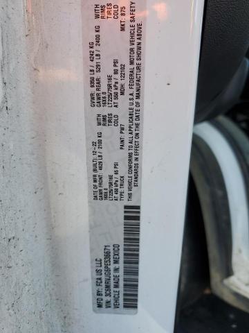 3C6MRVJG6PE536671 - 2023 RAM PROMASTER 3500 HIGH თეთრი ფოტო 12