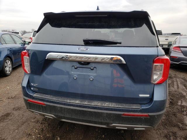 1FMSK7DH6LGC42360 - 2020 FORD EXPLORER XLT BLUE photo 6