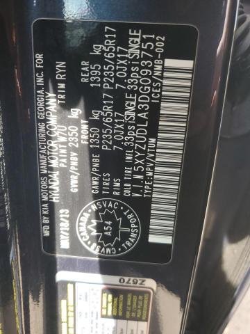 5XYZUDLA3DG093751 - 2013 HYUNDAI SANTA FE S CHARCOAL photo 14