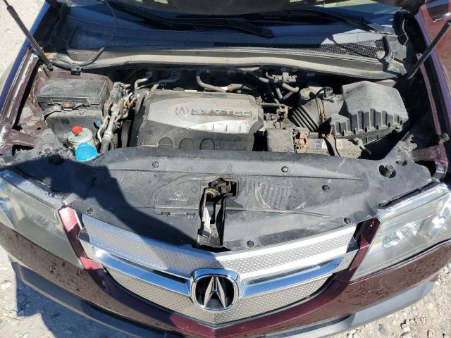 2HNYD28338H501371 - 2008 ACURA MDX TECHNOLOGY BURGUNDY photo 12