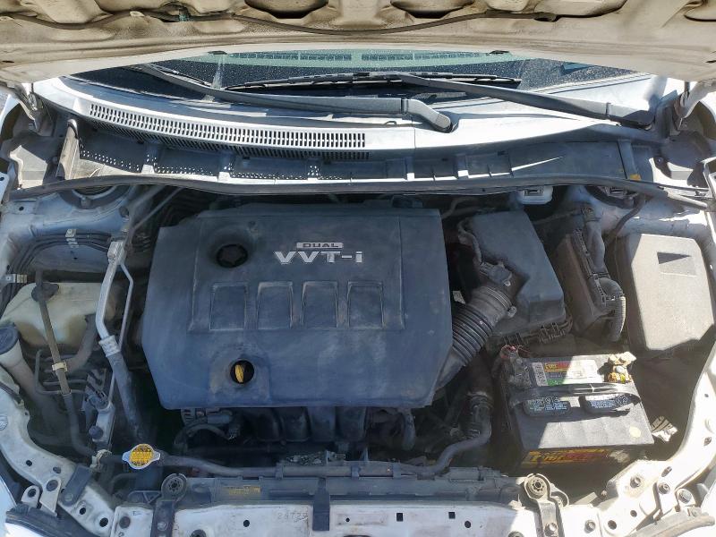 1NXBU4EE9AZ377280 - 2010 TOYOTA COROLLA BASE Білий фото 11