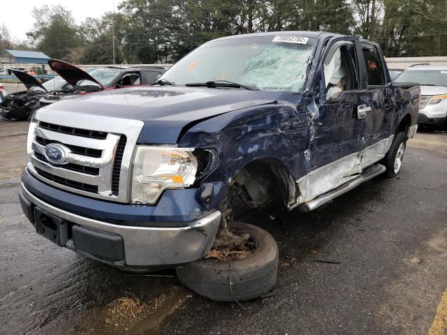 1FTEW1C83AFD84477 - 2010 FORD F150 SUPERCREW BLUE photo 1