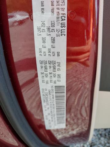 2C4RC1BGXHR634951 - 2017 CHRYSLER PACIFICA TOURING L 勃艮第红 照片 13