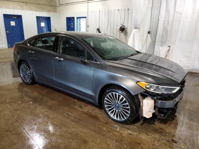 3FA6P0H95HR143133 - 2017 FORD FUSION SE GRAY photo 4