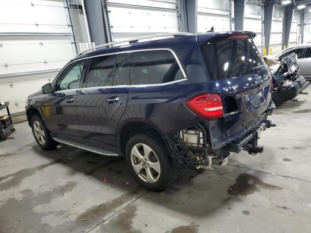 4JGDF6EE4HA980471 - 2017 MERCEDES-BENZ GLS 450 4MATIC BLUE photo 2
