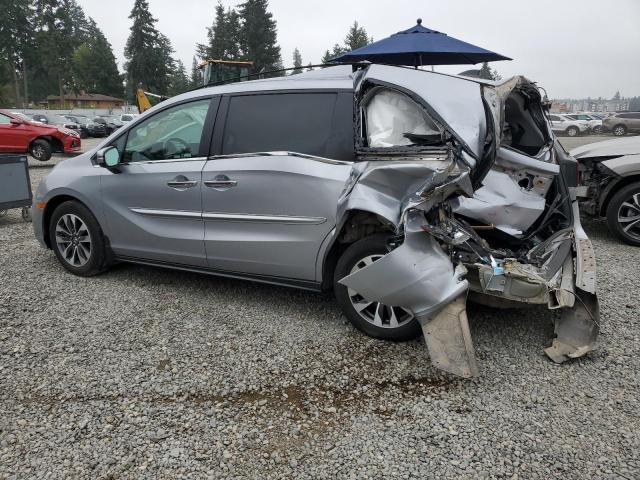 5FNRL6H79MB037932 - 2021 HONDA ODYSSEY EXL SILVER photo 2