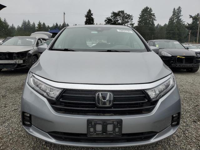 5FNRL6H79MB037932 - 2021 HONDA ODYSSEY EXL SILVER photo 5