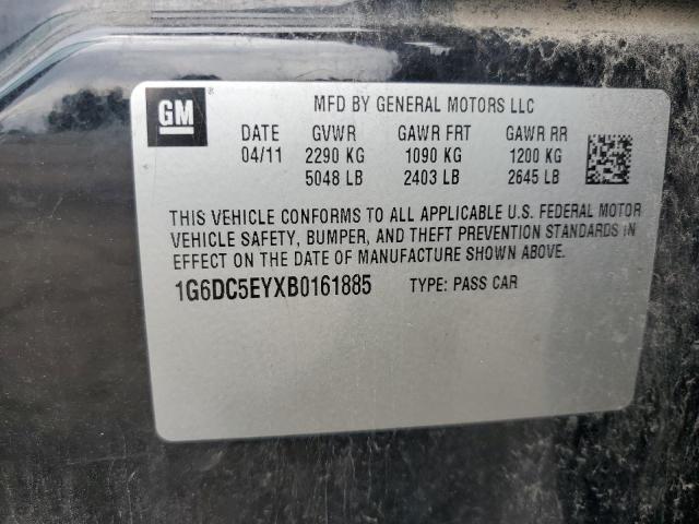 1G6DC5EYXB0161885 - 2011 CADILLAC CTS BLACK photo 12