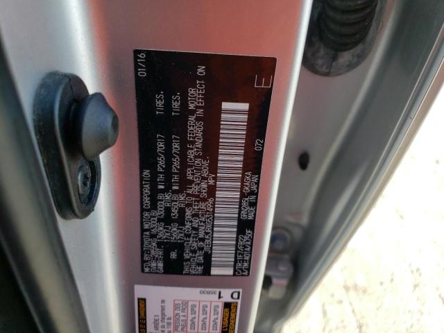 JTEBU5JRXG5314996 - 2016 TOYOTA 4RUNNER SR5/SR5 PREMIUM 银色 照片 14