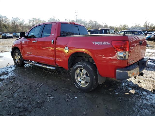 5TBBV54108S496512 - 2008 TOYOTA TUNDRA DOUBLE CAB RED photo 2