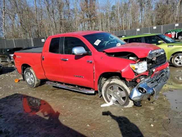 5TBBV54108S496512 - 2008 TOYOTA TUNDRA DOUBLE CAB RED photo 4