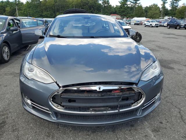 5YJSA1H11EFP41212 - 2014 TESLA MODEL S GRAY photo 5