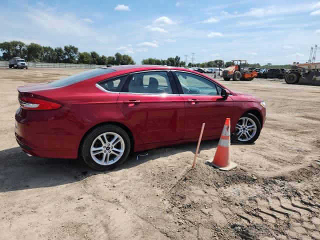 3FA6P0H76JR108461 - 2018 FORD FUSION SE ბურგუნდია ფოტო 3
