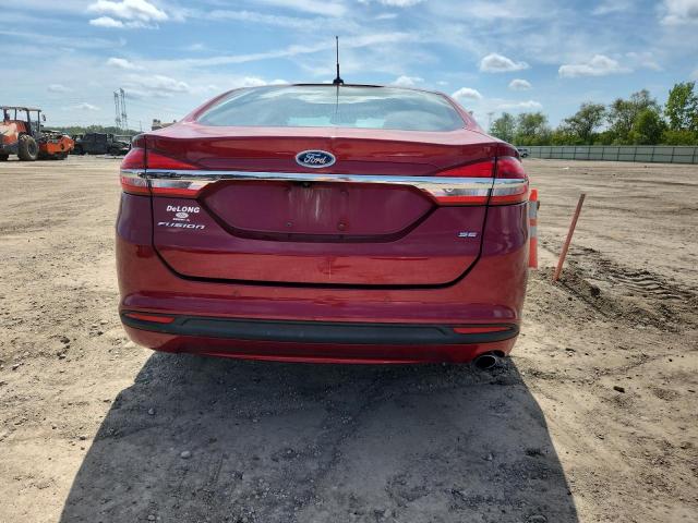 3FA6P0H76JR108461 - 2018 FORD FUSION SE ბურგუნდია ფოტო 6