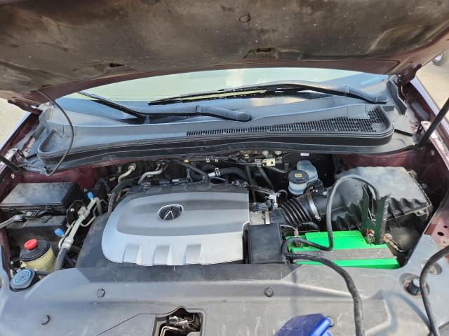 2HNYD2H37DH505109 - 2013 ACURA MDX TECHNOLOGY MAROON photo 12
