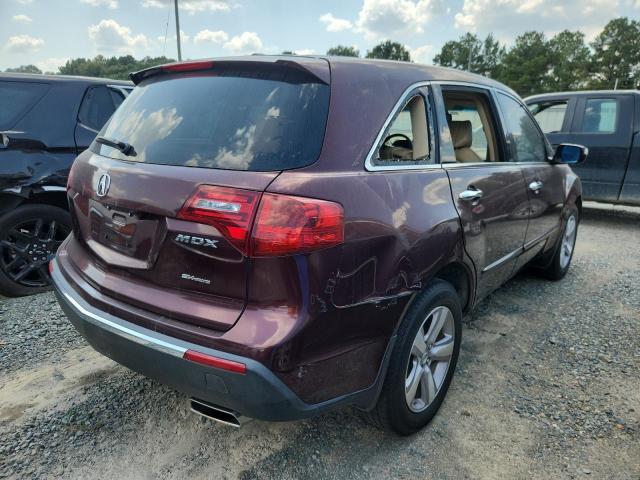 2HNYD2H37DH505109 - 2013 ACURA MDX TECHNOLOGY MAROON photo 3
