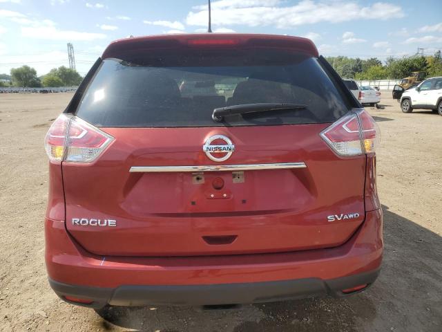 KNMAT2MV6GP714794 - 2016 NISSAN ROGUE S BURGUNDY photo 6