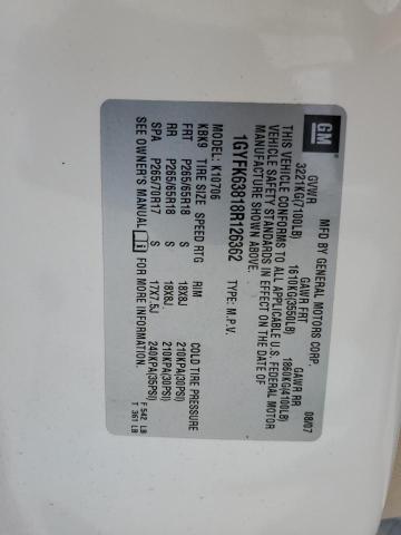 1GYFK63818R126362 - 2008 CADILLAC ESCALADE LUXURY Bej fotoğraf 13