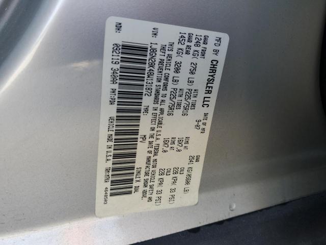 1J8GN28K48W131872 - 2008 JEEP LIBERTY SPORT SILVER photo 13